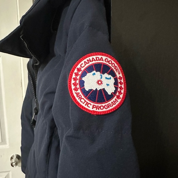 CANADA GOOSE CHELSEA PARKA HOOD ADMIRAL BLUE NAVY REGENERATION CLASSIC LABEL XS - Picture 7 of 7